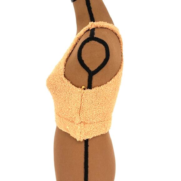 POL Brand New in Bag Teddy Bear Fuzzy Brown Tank Top – Size Medium - Picture 5 of 5